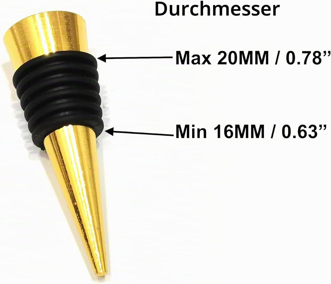 Bow Weinverschlüsse für Weinflaschen, 2er-Pack – Gold Fliegenverschluss-Flaschenset – Rosa, weisse f