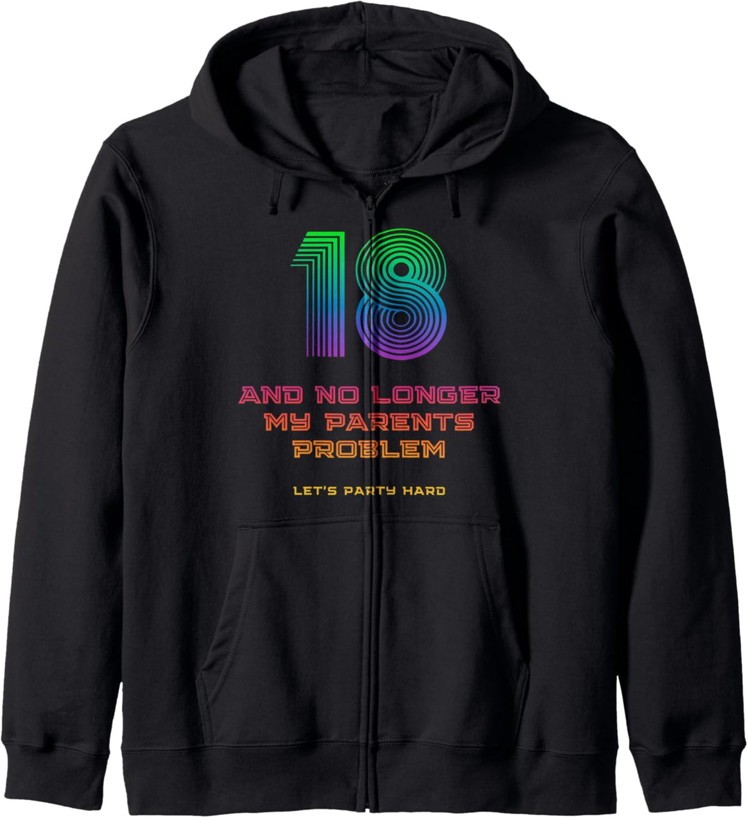 geburtstagsgeschenke für 18 jahre 18 geburtstag shirt lustig Kapuzenjacke