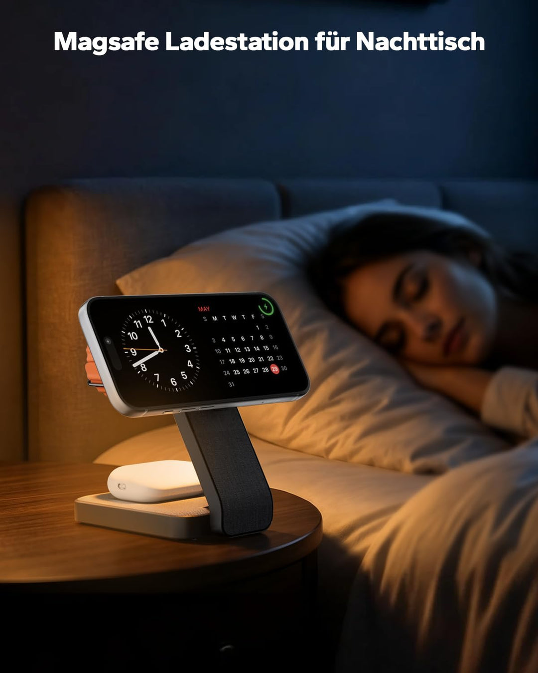 3 In 1 Magsafe Ladestation für Apple Watch und iPhone Faltbar, iPhone Ladestation Magsafe Ladegerät