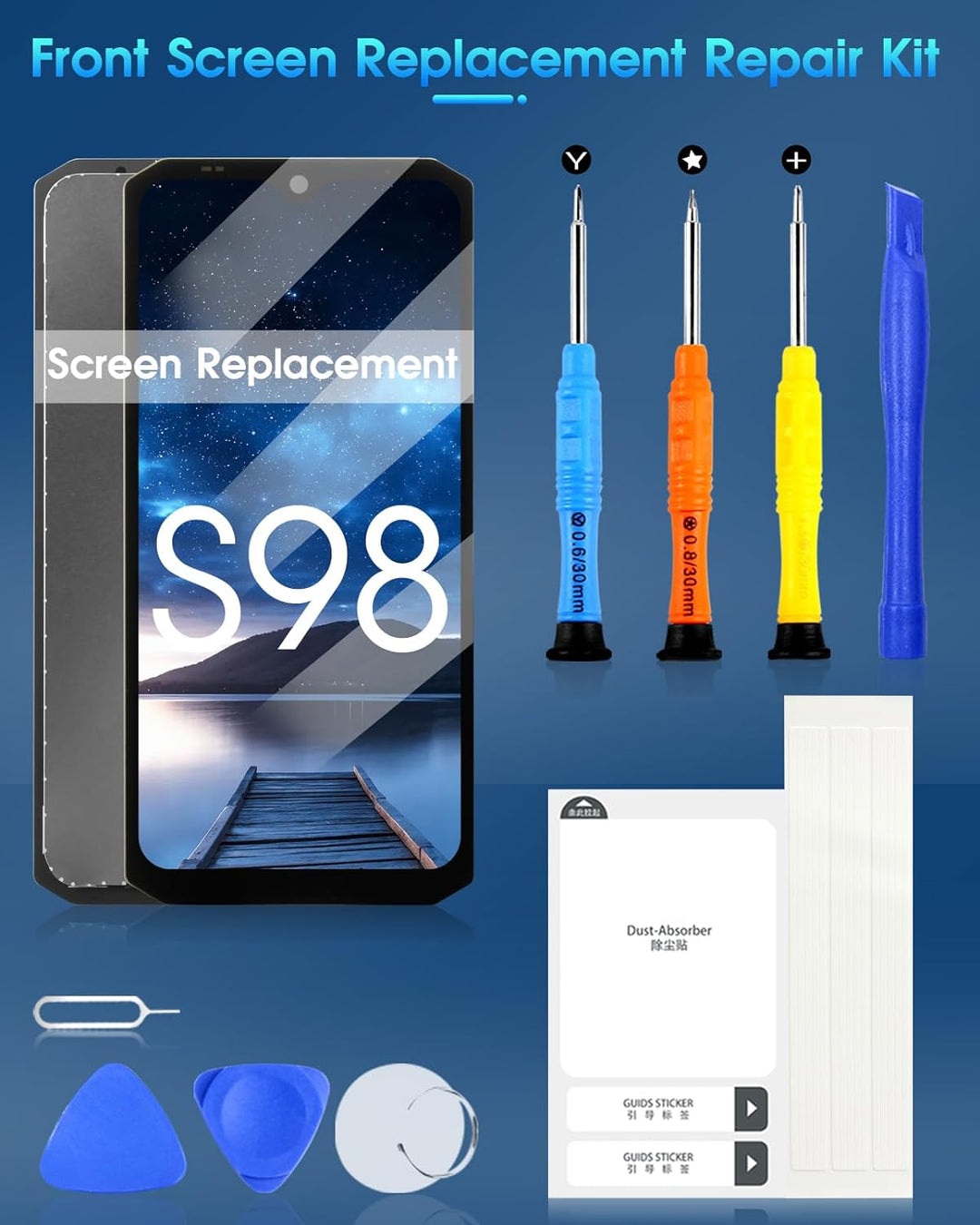 ARSSLY LCD-Bildschirm für Doogee S98 Doogee S98 PRO Display für Doogee S98 PRO Digitizer Touchscreen
