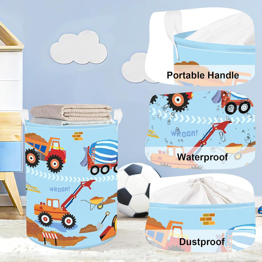 Gross Wäschekorb Wasserdicht Aufbewahrungskorb für Kinder, 63L Excavator 63L, Excavator 63L