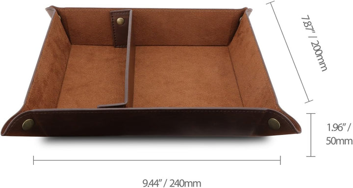 Londo Leder Fernbedienung Organizer und Halter mit Tablet Fach, Fernbedienungshalter - Multifunktion