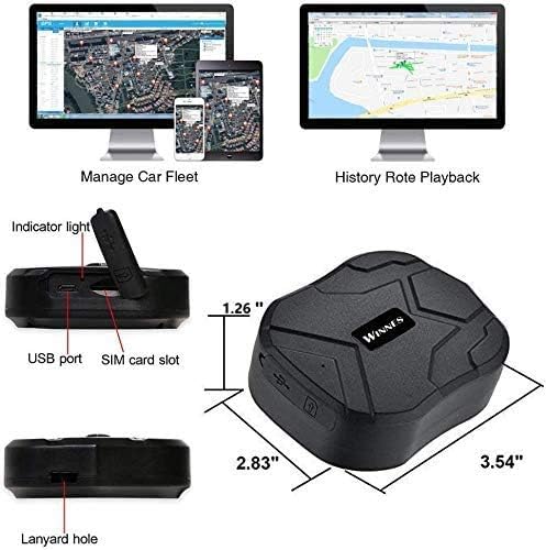 4G LTE GPS Tracker,GPS Tracker Auto 10000mAh 80 Tage Standby Starker Magnet Wasserdicht Tracker und