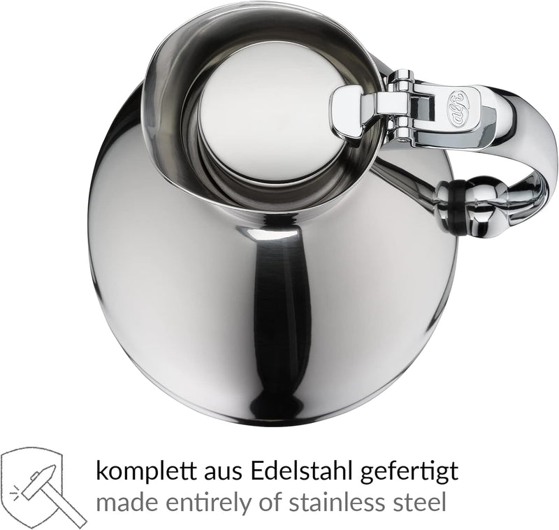 alfi Thermoskanne Hotello, doppelwandiger Edelstahl poliert 1,5l, geignet für Hotel und Gastronomie,