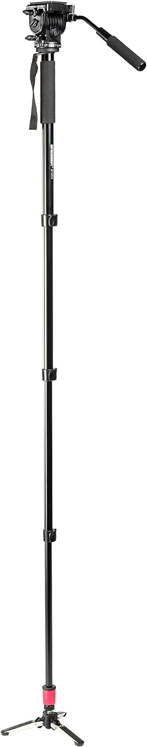 Bresser F002019 MP-274VH Traveler Einbeinstativ mit Standspinne Schwarz