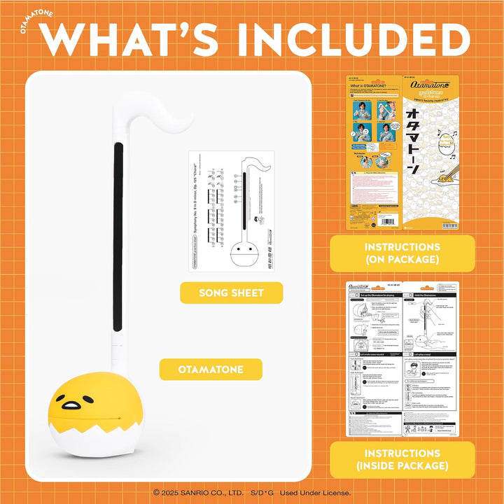 Otamatone Special Edition Sanrio (Gudetama) – Lustiges elektronisches Musikspielzeug-Synthesizer-Ins