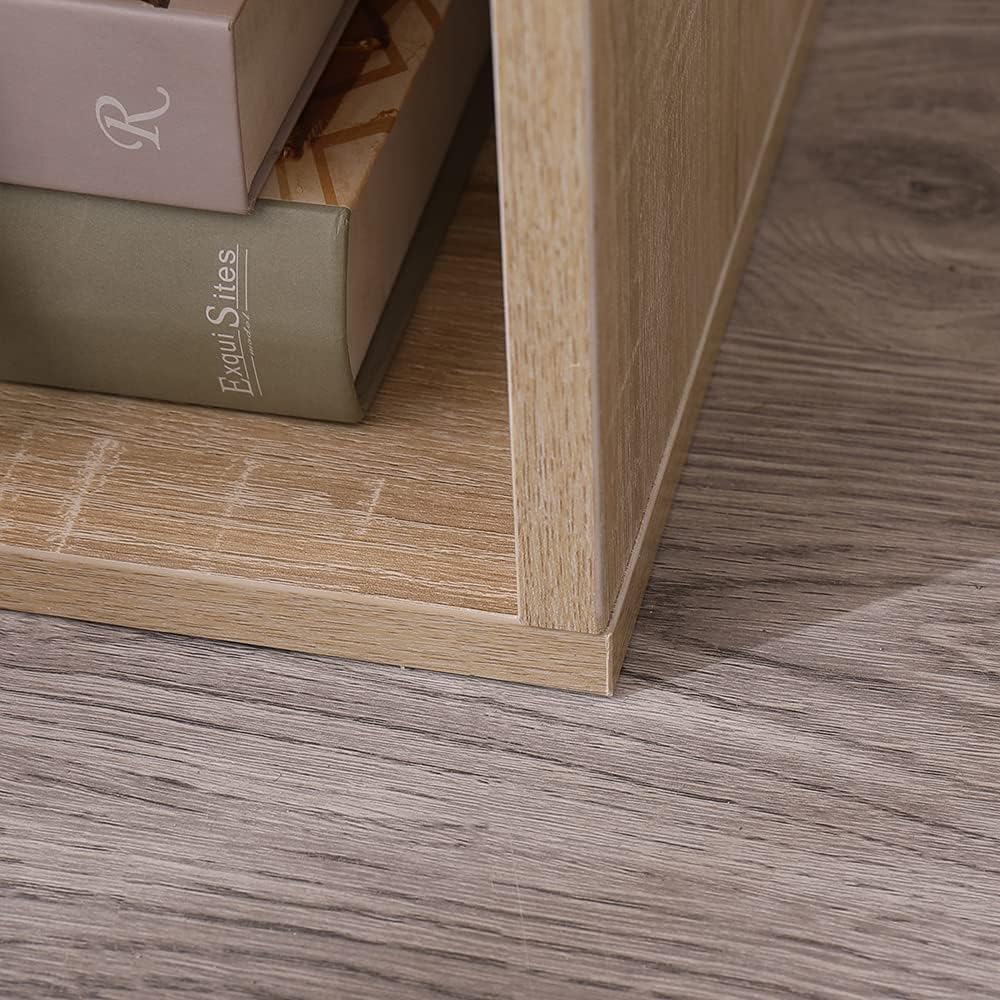 Etnicart - Doppelwürfel Aufbewahrungsbox Bücherregal Eiche 35x30x70cm MDF Holz Regal Design Büro Ein