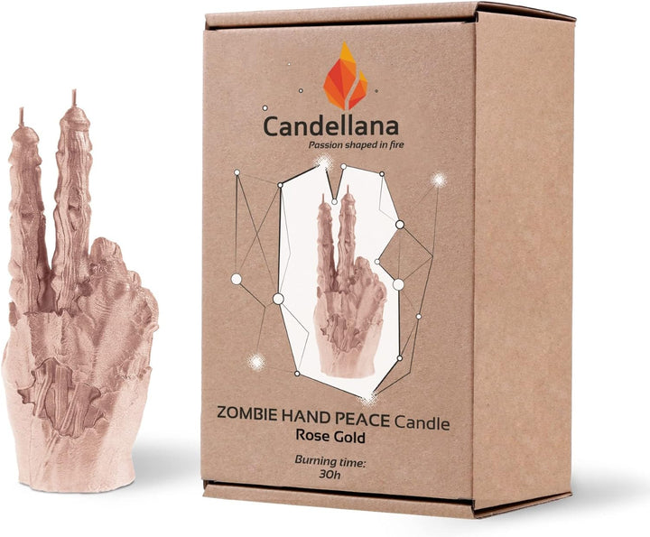 Candellana Zombie Deko Kerze - Zombie Hand Deko - Halloween Deko Hand - Gothic Deko - Grunge Deko Ke