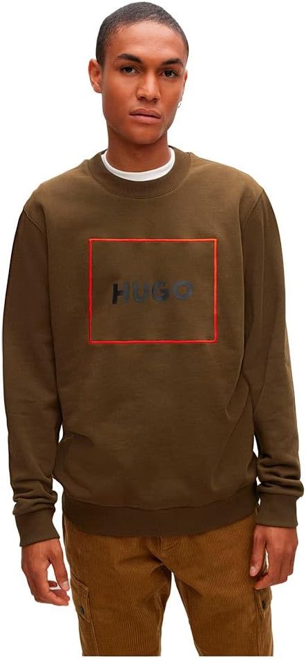 HUGO Herren Delery Sweatshirt XS Dark Green303, S
