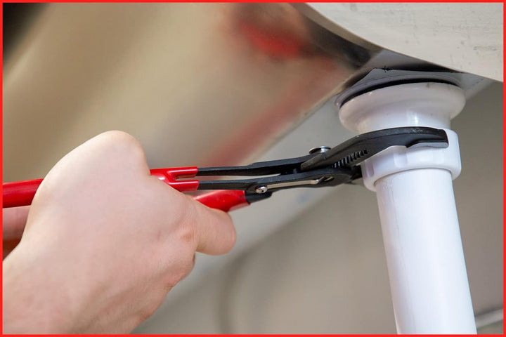 KS Tools 115.2016 Wasserpumpenzange mit Druckknopfverstellung, 415mm