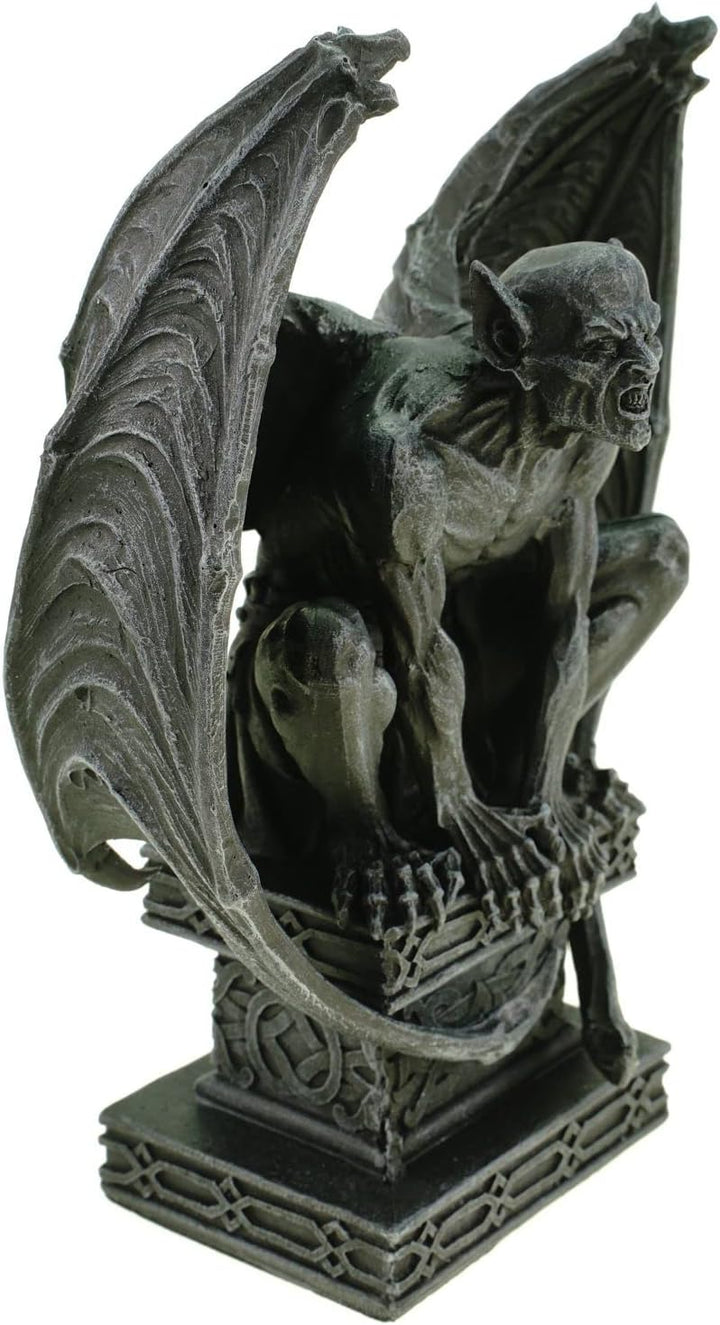 Vogler Midnight Demon mit Schwingen auf Sockel Dämon Gargoyle 19 cm Figur