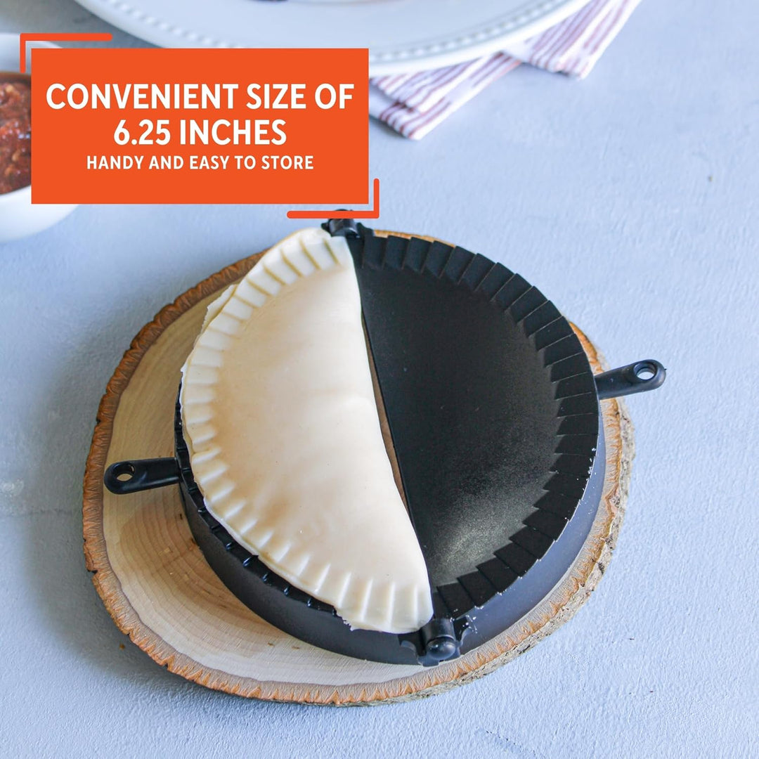 Imusa USA IMU-71006W Jumbo-Form, einfach zu bedienen, Kunststoff, Empanada-Form, Schwarz
