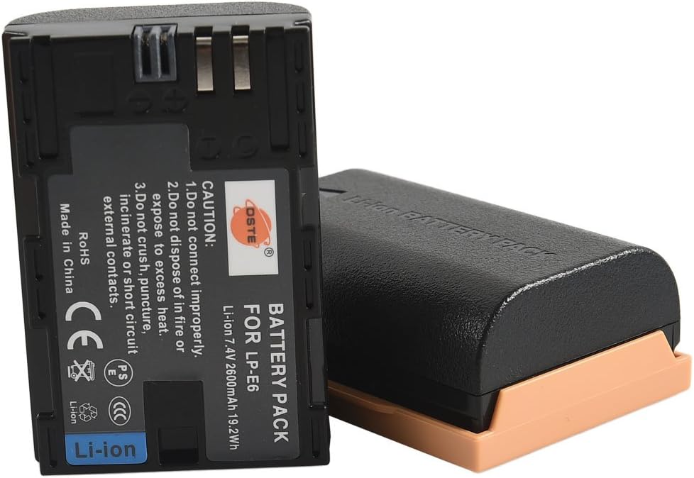 DSTE BG-E11 Batteriegriff + 2x LP-E6 Batterie + USB Ladegerät für Canon EOS 5D Mark III 5D3