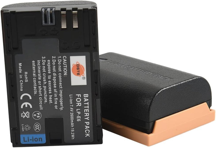DSTE BG-E11 Batteriegriff + 2x LP-E6 Batterie + USB Ladegerät für Canon EOS 5D Mark III 5D3