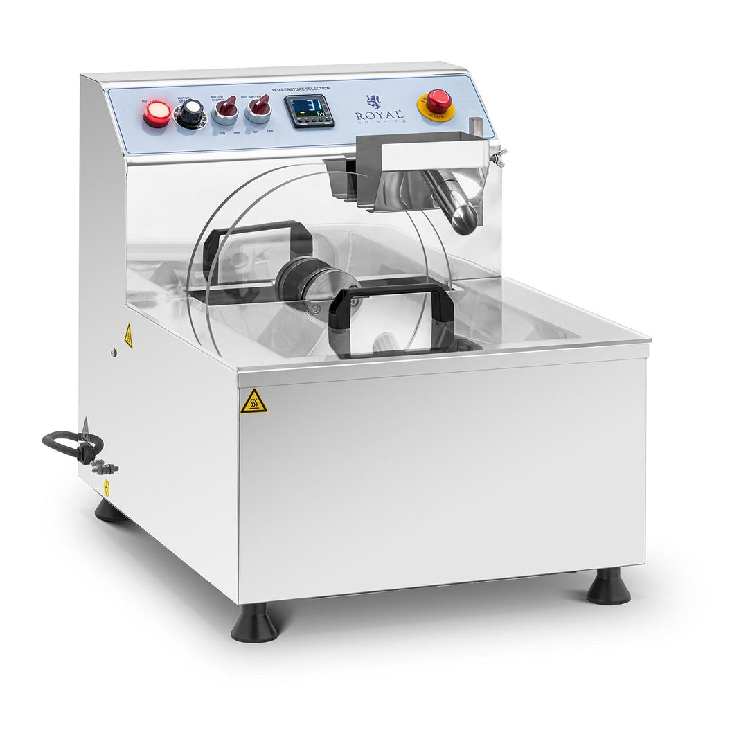 Royal Catering RC-CMM05 Schokoladen-Temperiergerät Edelstahl 750 W 8 l Temperiermaschine Schokoladen