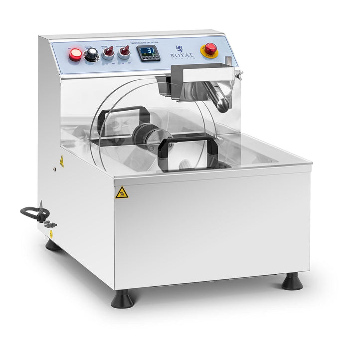 Royal Catering RC-CMM05 Schokoladen-Temperiergerät Edelstahl 750 W 8 l Temperiermaschine Schokoladen