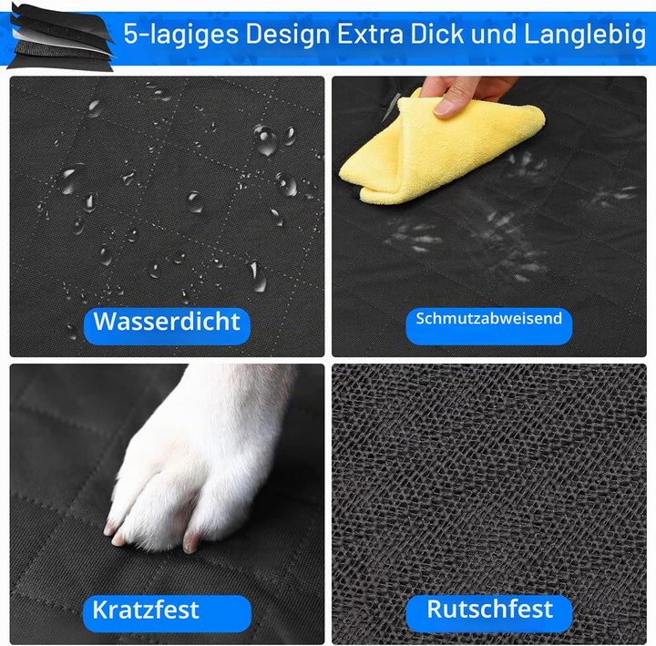 DOBIGER Kofferraumschutz Hund, Kofferraum Schutzmatte Hund Kleinwagen Wasserabweisend, Universal Kof