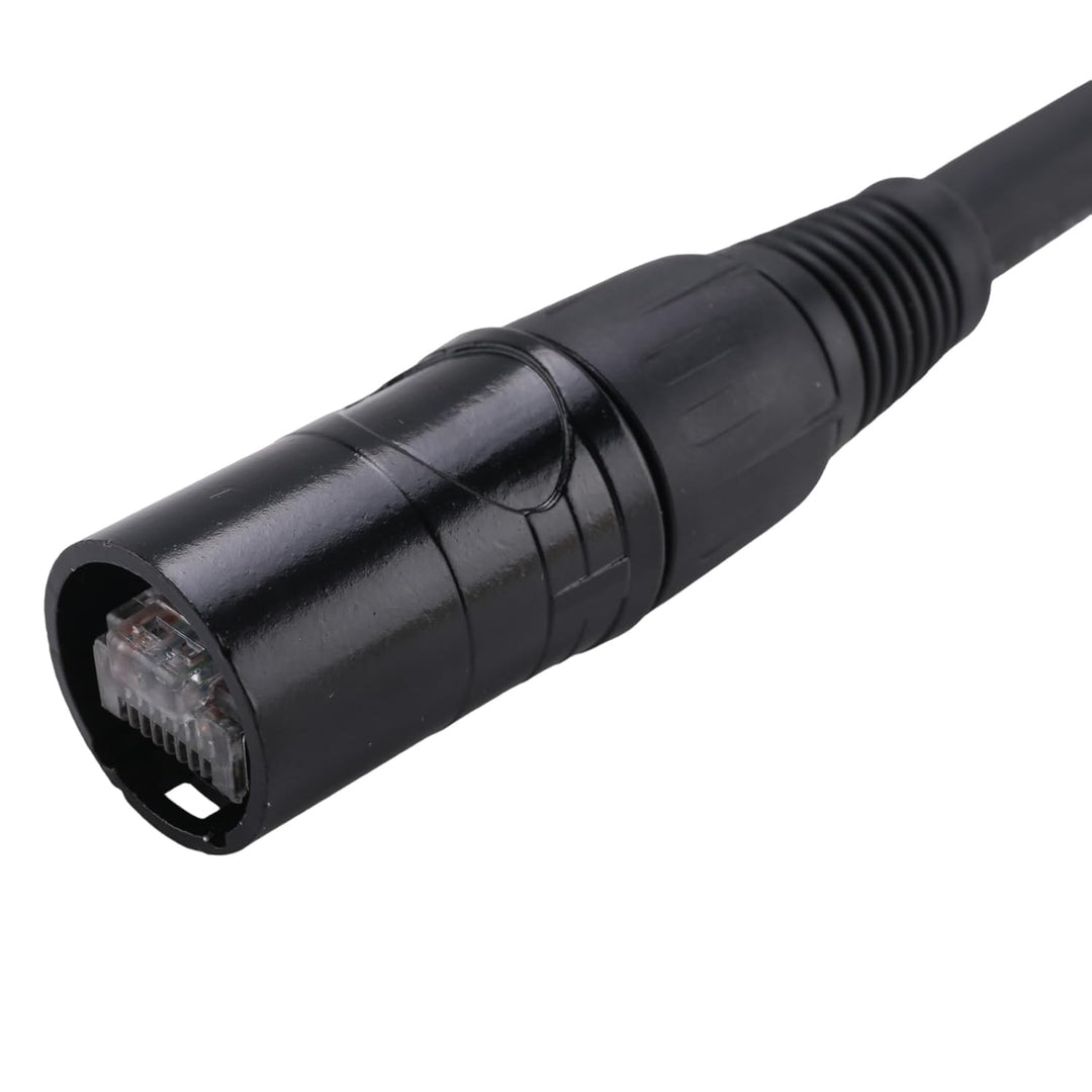 CAT6 Ethernet Verlängerungskabel (3m) – EtherCON-kompatibler RJ45 Stecker – Geschirmtes Patchkabel f
