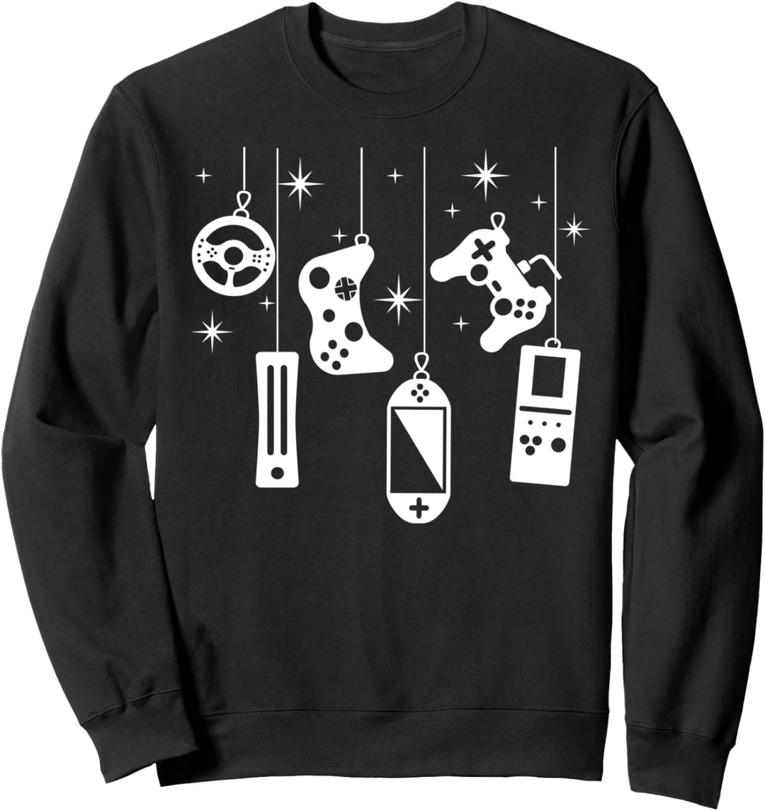 Weihnachten Zocker Outfit Gamer Video Controller Dekoration Sweatshirt