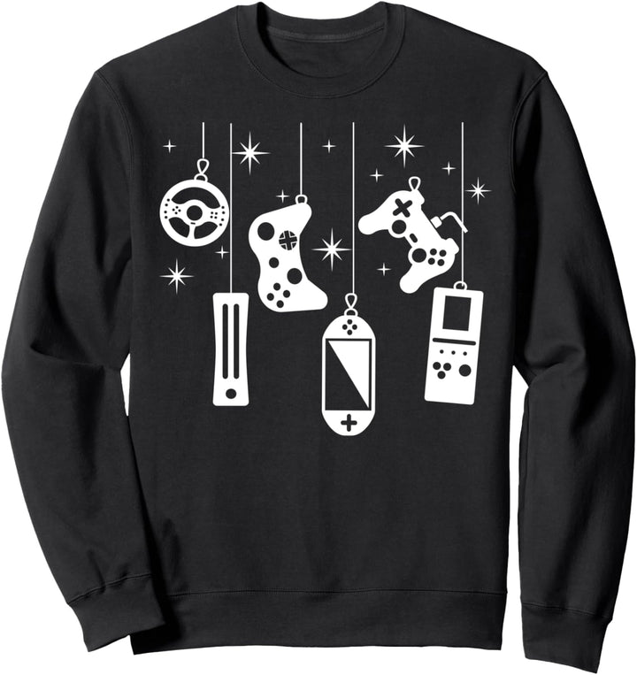Weihnachten Zocker Outfit Gamer Video Controller Dekoration Sweatshirt