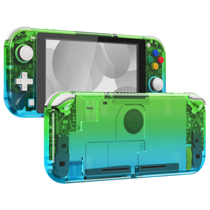 eXtremeRate Full Case Shell für Switch Lite Console, DIY-Ersatz Hülle Gehäuse & Tasten & Schutzfolie