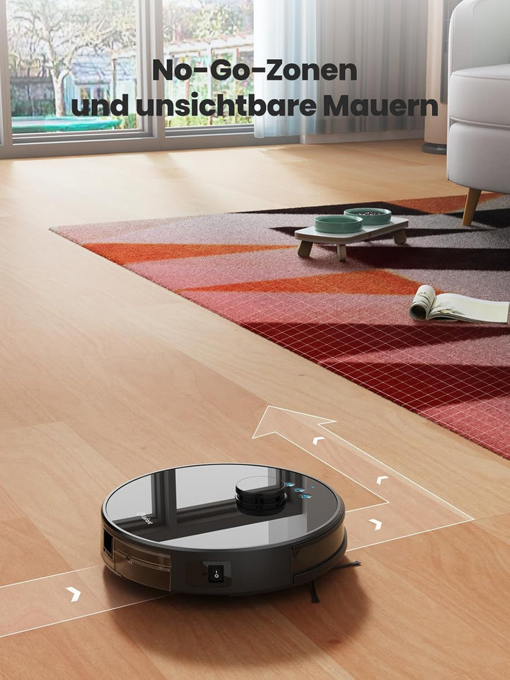LEFANT M1B Saugroboter mit Wischfunktion, LiDAR Navigation, 5500Pa Staubsauger Roboter, Multi-Floor