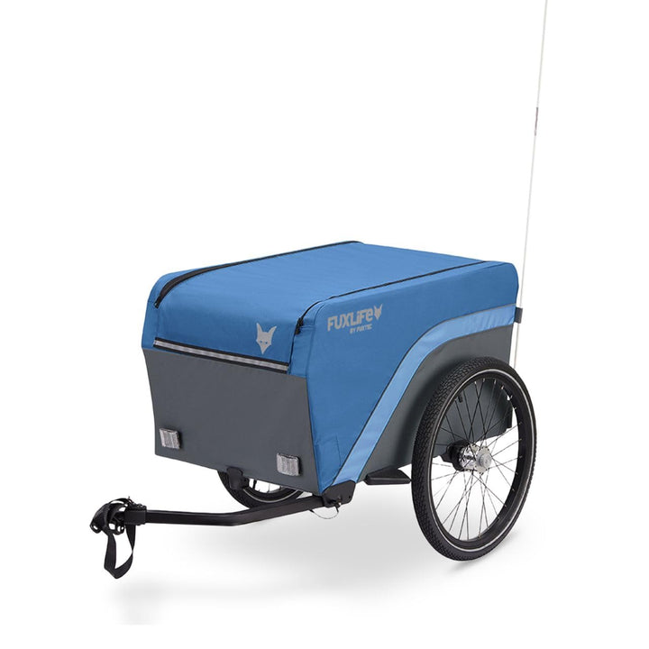 Fahrradanhänger FX-LA120 blau • 2-in-1 faltbar • 120L Lastenanhänger mit 47,8kg Zuladung • 120L Pack