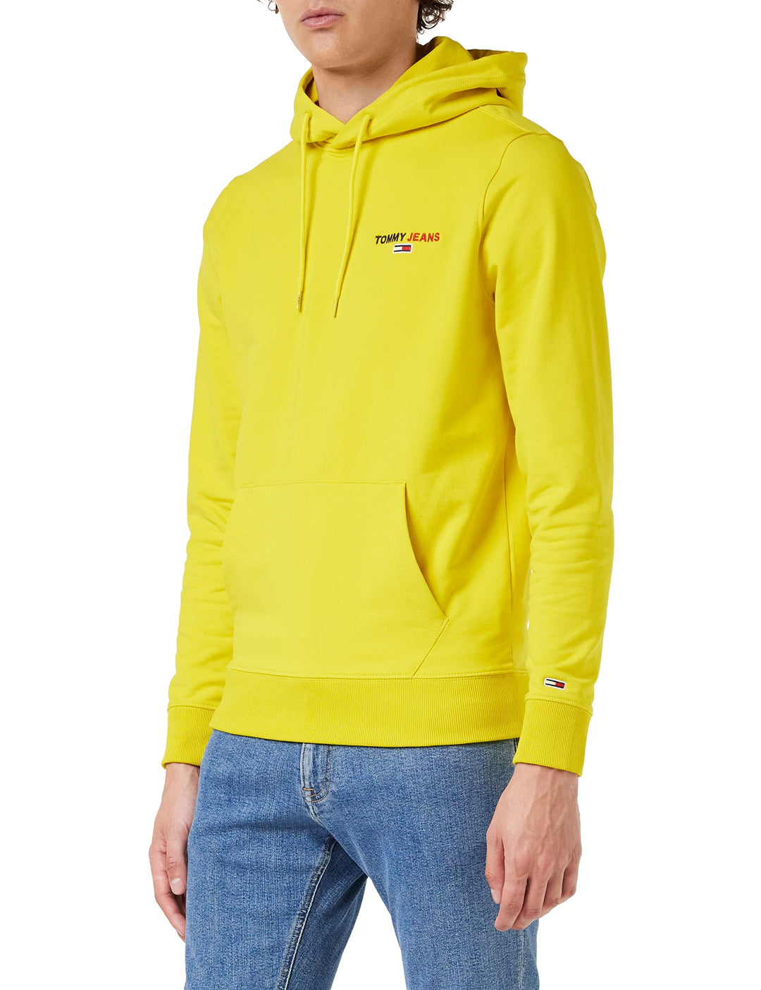 Tommy Jeans Herren TJM Tommy Chest Graphic Hoodie Hose S Valley Yellow, S Valley Yellow
