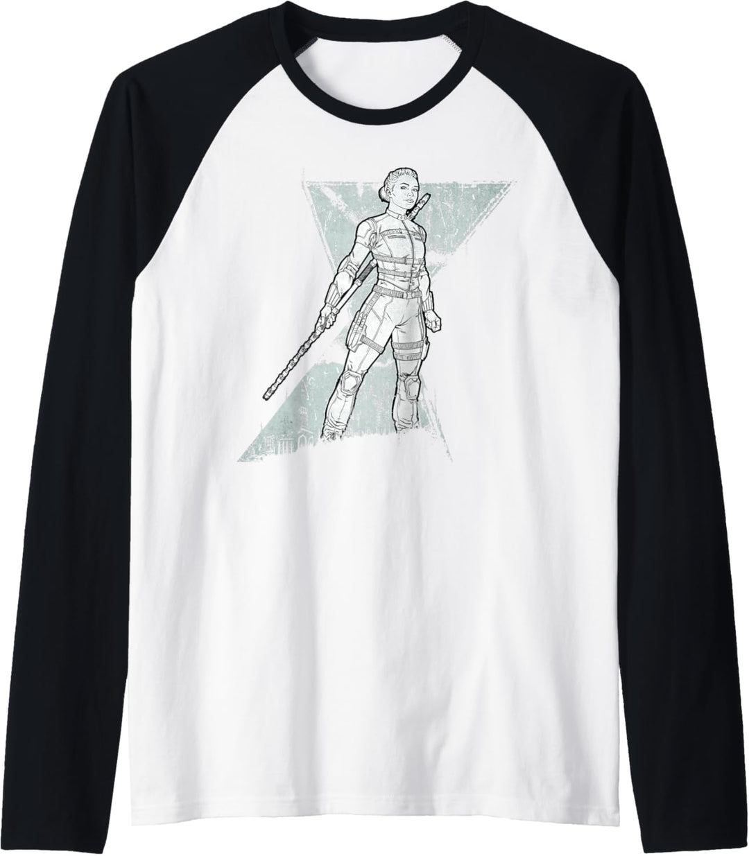 Marvel Black Widow Yelena Logo Raglan