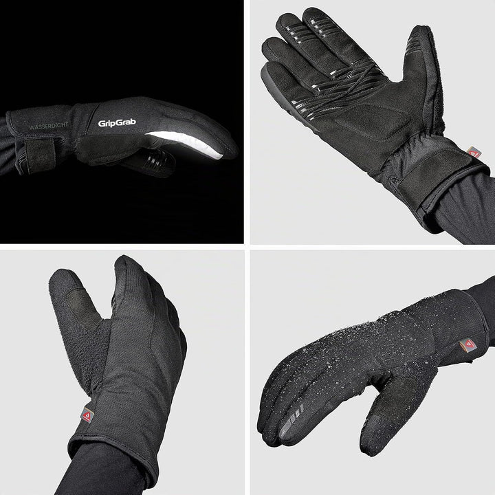 GripGrab Polaris 2 wasserdichte Winter Fahrradhandschuhe Primaloft Gefüttert Regenschutz Radsport Ha