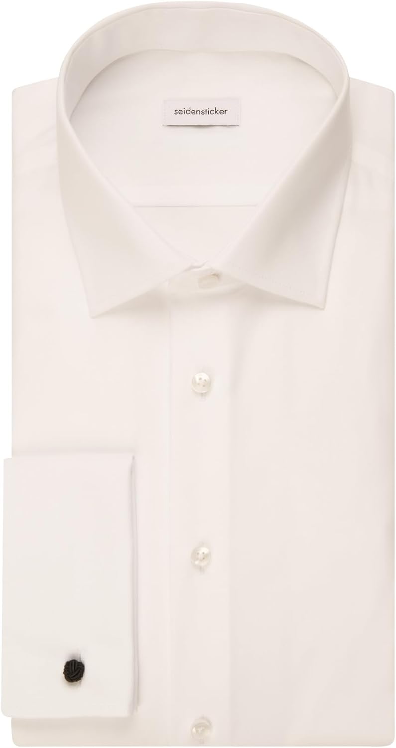 Seidensticker Herren Men Shaped Gala Businesshemd 37 Ecru(021006), 37 Ecru(021006)