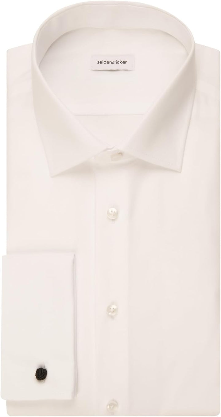 Seidensticker Herren Men Shaped Gala Businesshemd 37 Ecru(021006), 37 Ecru(021006)