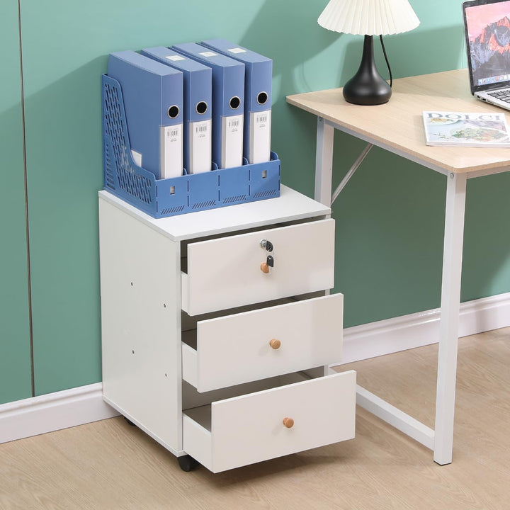 Kleiner mobiler Aktenschrank, Heimbüro, unter Schreibtischschubladen, Aktenaufbewahrung, Bürosockel,