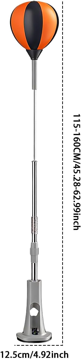 Boxsack Mit Ständer, 115–160 cm Höhenverstellbares Stand-Reflexsack-Set, Geschwindigkeitstrainingsau