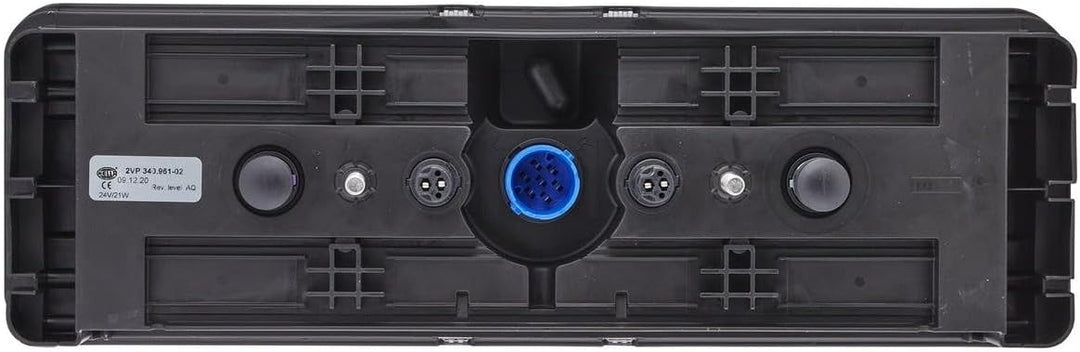 HELLA - Heckleuchte - Hybrid - 24V - Anbau/geschraubt - Lichtscheibenfarbe: glasklar - Stecker: Easy