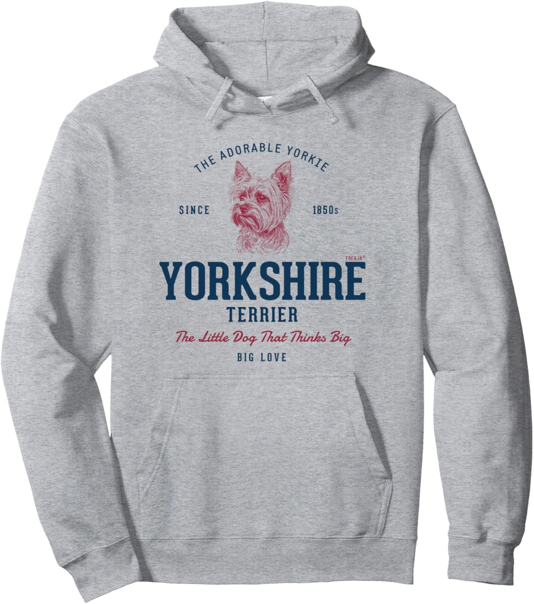 Retro-Stil Vintage Yorkshire Terrier Pullover Hoodie
