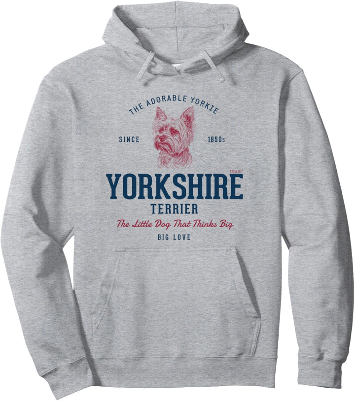 Retro-Stil Vintage Yorkshire Terrier Pullover Hoodie