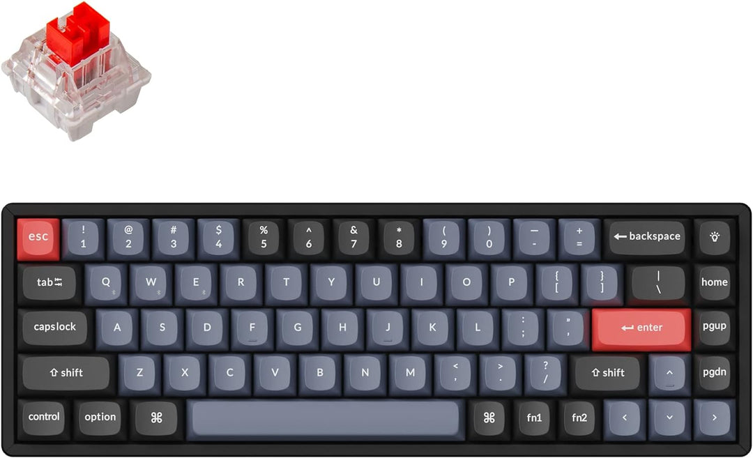 Keychron K6 Pro Wireless Custom Mechanical Keyboard, QMK programmierbares Makro, Hot-Swap-fähiger Ke