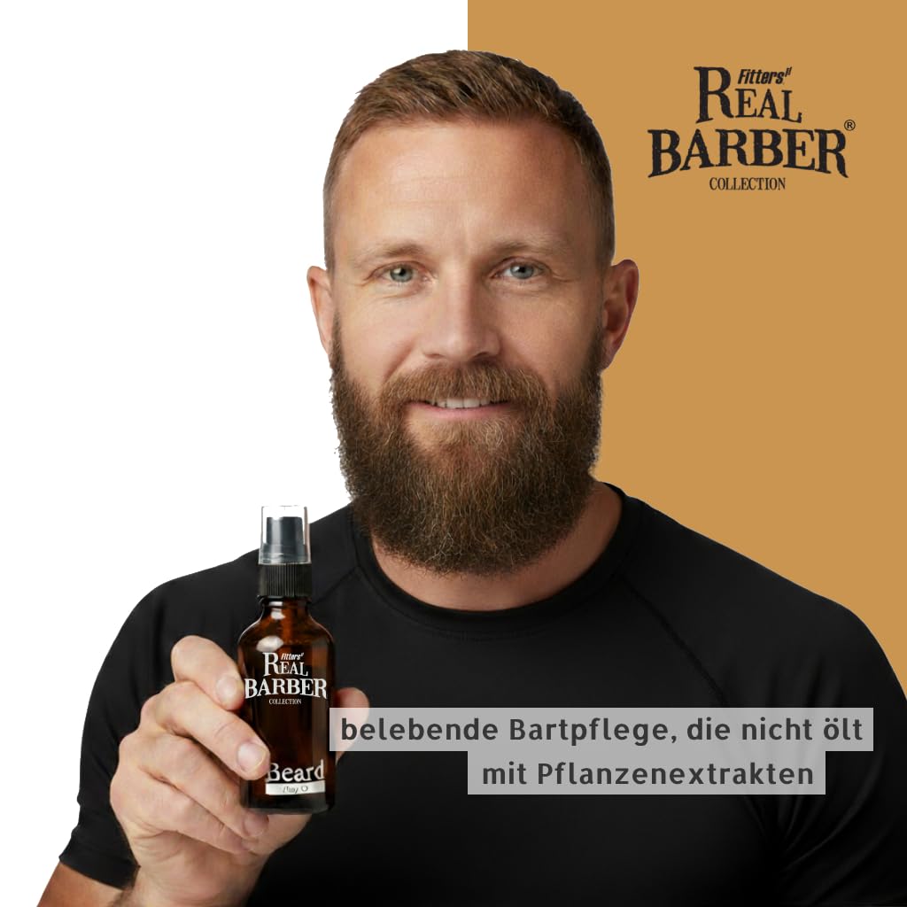 Bart Liquid (50ml) · REAL BARBER COLLECTION · Beard Liquid für Herren - ohne zu ölen. Bartpflege für