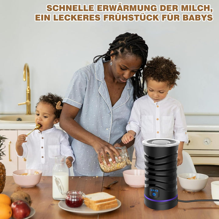 Milchkocher Elektrisch Heisse Schokolade Maschine, Milchaufschäumer Elektrisch 400W 600ML, 100% BPA-