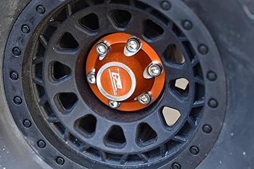 GPM Aluminium Wheel Lock (Silver Inlay Design) for Axial 1/6 SCX6 Jeep JLU Wrangler AXI05000-4Pc Set