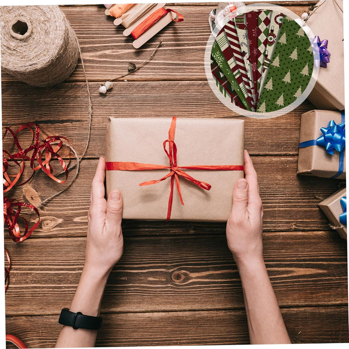 Weihnachtsstoff, 30, 5 x 30, 5 cm, Vintage-Weihnachtsthema, doppelseitiges Scrapbook-Papier für DIY-