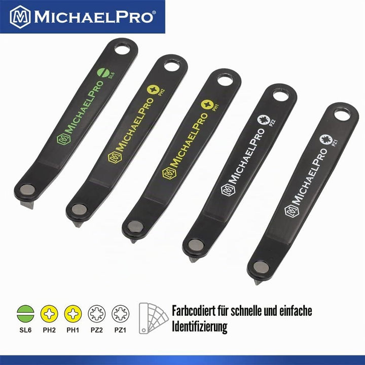 MichaelPro MP002028 Ultra Low Profile Offset Screwdriver Set Slim Profile Angle Screwdriver Phillips