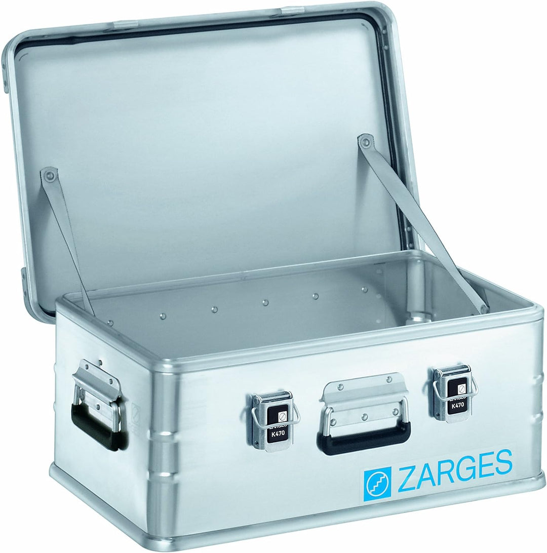 Zarges ZAR40568 Alu-Kiste K470 42l, IM: 550x350x220mm, alusilber 550x350x220mm (Internal), 550x350x2