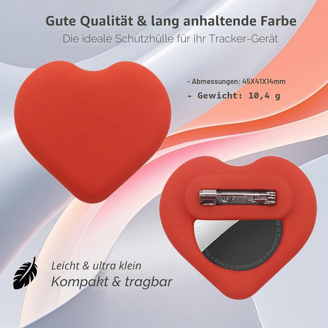 LOSHALL 4er Pack AirTag Halter Versteckte Schutzhülle für Kinder, Anti-Entfernung Silikon Hülle mit