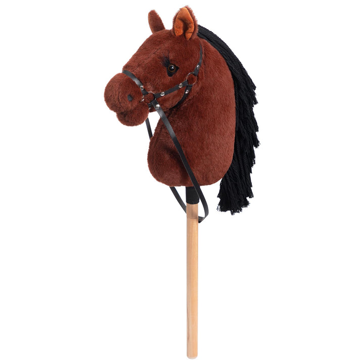 BEJOY Steckenpferd Spielzeug Pferd, Hobby Horse Holzpferd Plüschpferd zum Reiten für Kinder mit Half