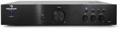 auna AV2-CD508 Verstärker HiFi, Verstärker mit Stereo Endstufe, Amplifier max. 600 Watt, 2-Band-Equa