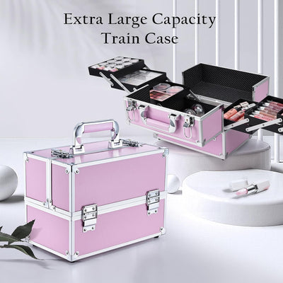 Joligrace Kosmetikkoffer Schminkkoffer Make up Koffer Beauty Case Kosmetikbox Make up Organizer Kosm