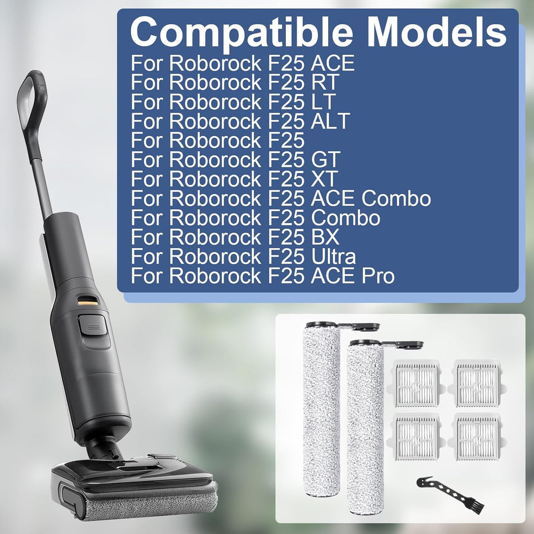 Bürstenrolle Filter Ersatzteile für Roborock F25 / F25 ACE/RT/LT/ALT/GT/XT/ACE Combo/Combo/BX/Ultra/