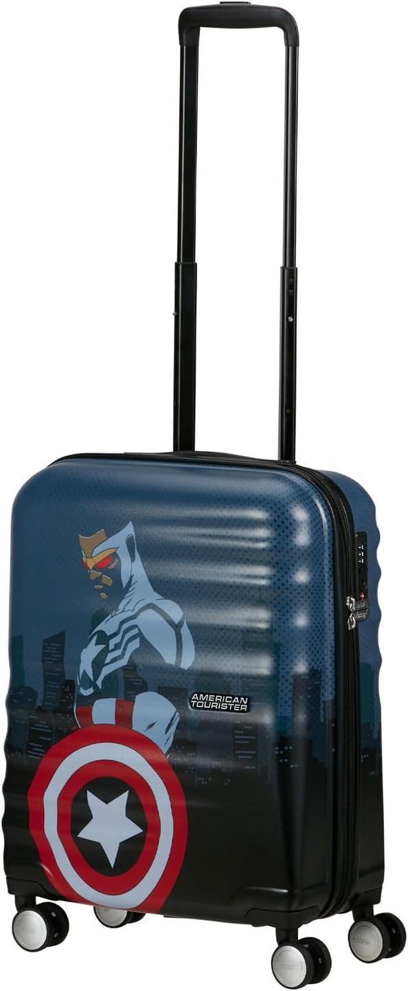American Tourister Marvel Legends FL - Spinner S, Handgepäck, 55 cm, 36 L, Mehrfarbig (Captain Ameri